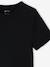 Pack of 2 cropped T-shirts for girls ink blue+old rose 