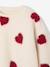 Sherpa sweatshirt with long sleeves for girls camel+ecru 