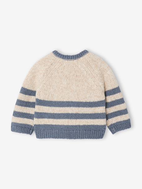 Knitwear jumper for baby boys marl beige 