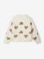 Buttoned cardigan with long sleeves for girls ecru 