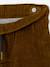 Wide-leg corduroy trousers for boys cappuccino+lichen 
