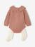 Newborn jumpsuit and tights set blush 