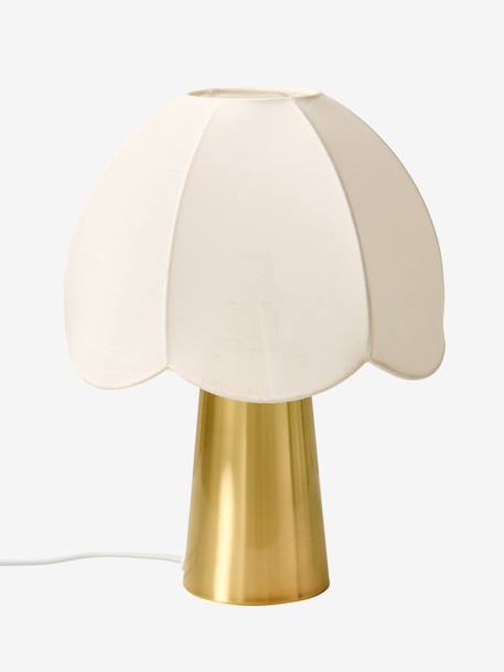 Scalloped touch table lamp gold 