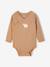 Pack of 2 long-sleeved newborn bodysuits cappuccino+pale pink+sage green 