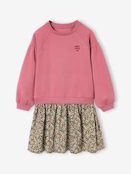 Girls-Dual Fabric Dress for Girls