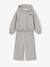 Zip-up sweatshirt tracksuit set for girls marl grey 