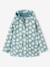 Printed hooded raincoat for girls green+multicoloured+navy blue+vanilla 