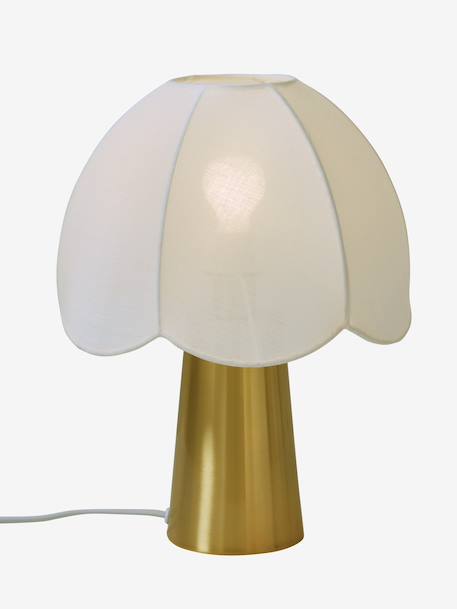 Scalloped touch table lamp gold 