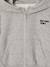 Zip-up sweatshirt tracksuit set for girls marl grey 