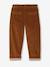 Wide-leg corduroy trousers for boys cappuccino+lichen 