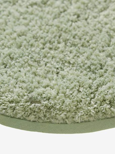 Soft cloud-shaped kids' rug ecru+rosy+sage green 