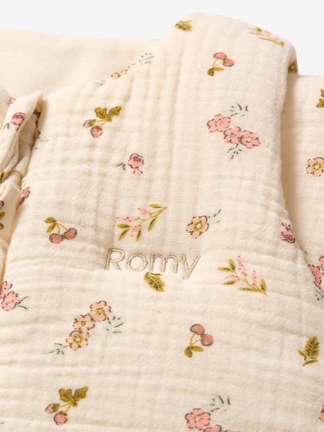 Cocotte cotton muslin baby sleep bag ecru 