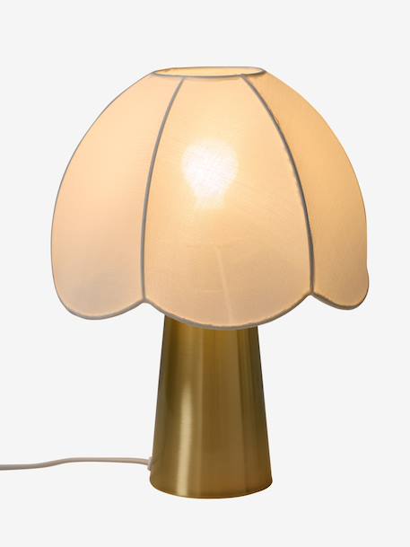 Scalloped touch table lamp gold 