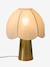 Scalloped touch table lamp gold 