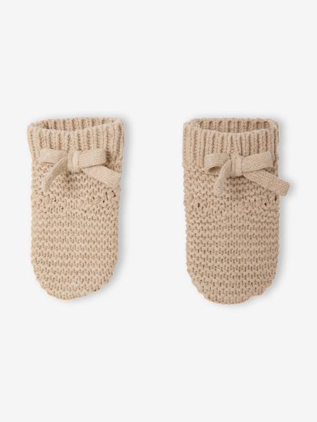 3-piece knitwear set for newborn marl beige 