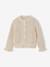 Cardigan with long sleeves for girls beige 