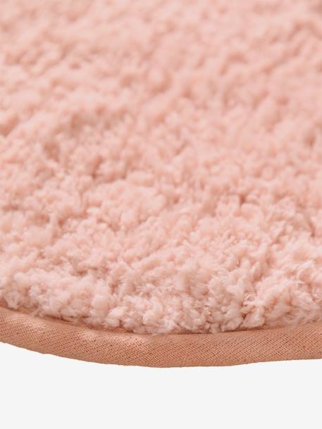 Soft cloud-shaped kids' rug ecru+rosy+sage green 