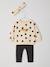 Sweatshirt + Leggings + Headband Ensemble for Baby Girls anthracite+navy blue+sand beige 