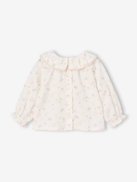Newborn long-sleeved blouse ecru 