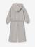Zip-up sweatshirt tracksuit set for girls marl grey 