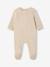 Pack of 3 baby sleepsuits with back opening marl beige+marl grey+sage green 