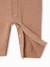 Long-sleeved hooded playsuit for baby boys beige 
