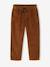 Wide-leg corduroy trousers for boys cappuccino+lichen 