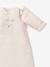 Velour baby sleep bag with removable sleeves marl beige 