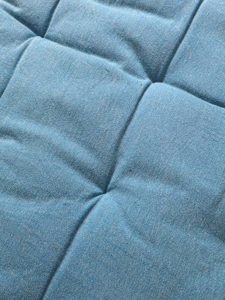 Cotton floor mattress denim blue 