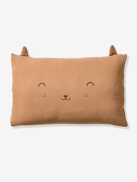 Nutty cotton muslin duvet cover set cappuccino 