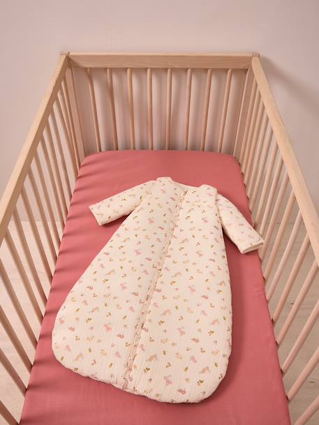 Cocotte cotton muslin baby sleep bag ecru 