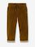 Wide-leg corduroy trousers for boys cappuccino+lichen 