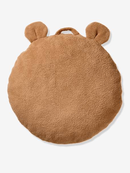 Sherpa bear floor cushion beige 