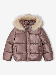 Girls-Padded Jacket with Hood & Polar Fleece Lining for Girls