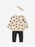 Sweatshirt + Leggings + Headband Ensemble for Baby Girls anthracite+navy blue+sand beige 