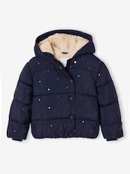 Girls-Hooded puffer jacket for girls