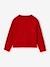 Buttoned cardigan with long sleeves for girls red 