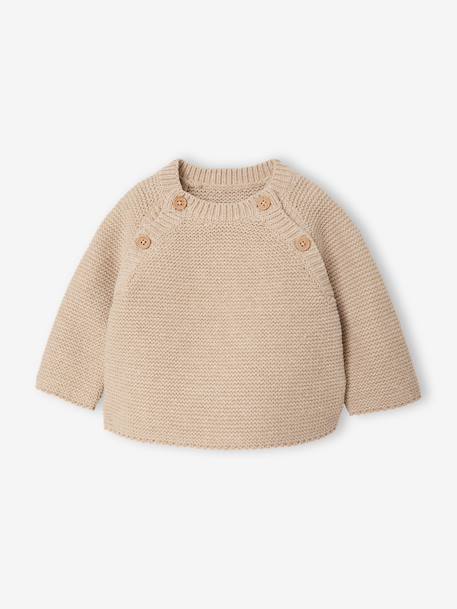 3-piece knitwear set for newborn marl beige 