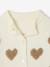 Buttoned cardigan with long sleeves for girls ecru 
