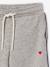 Zip-up sweatshirt tracksuit set for girls marl grey 