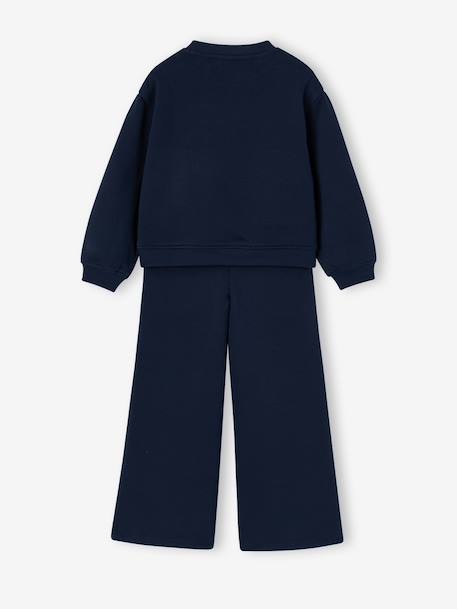 Sports outfit set for girls navy blue 