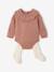 Newborn jumpsuit and tights set blush 