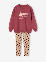 -Sweatshirt and leggings set for girls