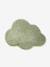 Soft cloud-shaped kids' rug ecru+rosy+sage green 