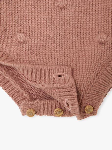 Newborn jumpsuit and tights set blush 