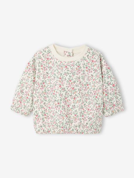 2-piece sweatshirt and trousers set for baby ecru 
