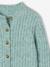 Loose-Fitting Soft Knit Cardigan for Girls marl grey+mint green+petrol blue+purple clover+rose 
