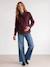 Maternity and nursing shirt plum 