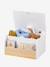 Wavy wooden storage chest wood 
