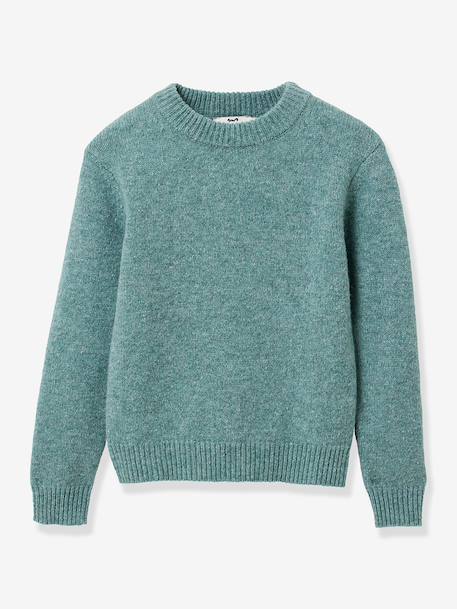 CYRILLUS Merino sweater blue+green 